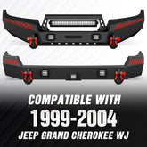 for Jeep WJ Bumpers Compatible with 1999-2004 Jeep 2nd Gen Grand Cherokee WJ | Yzona